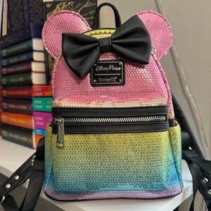 Disney Rainbow Loungefly Backpack